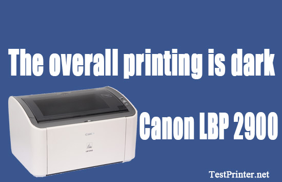 canon lbp 2900 printer self test page